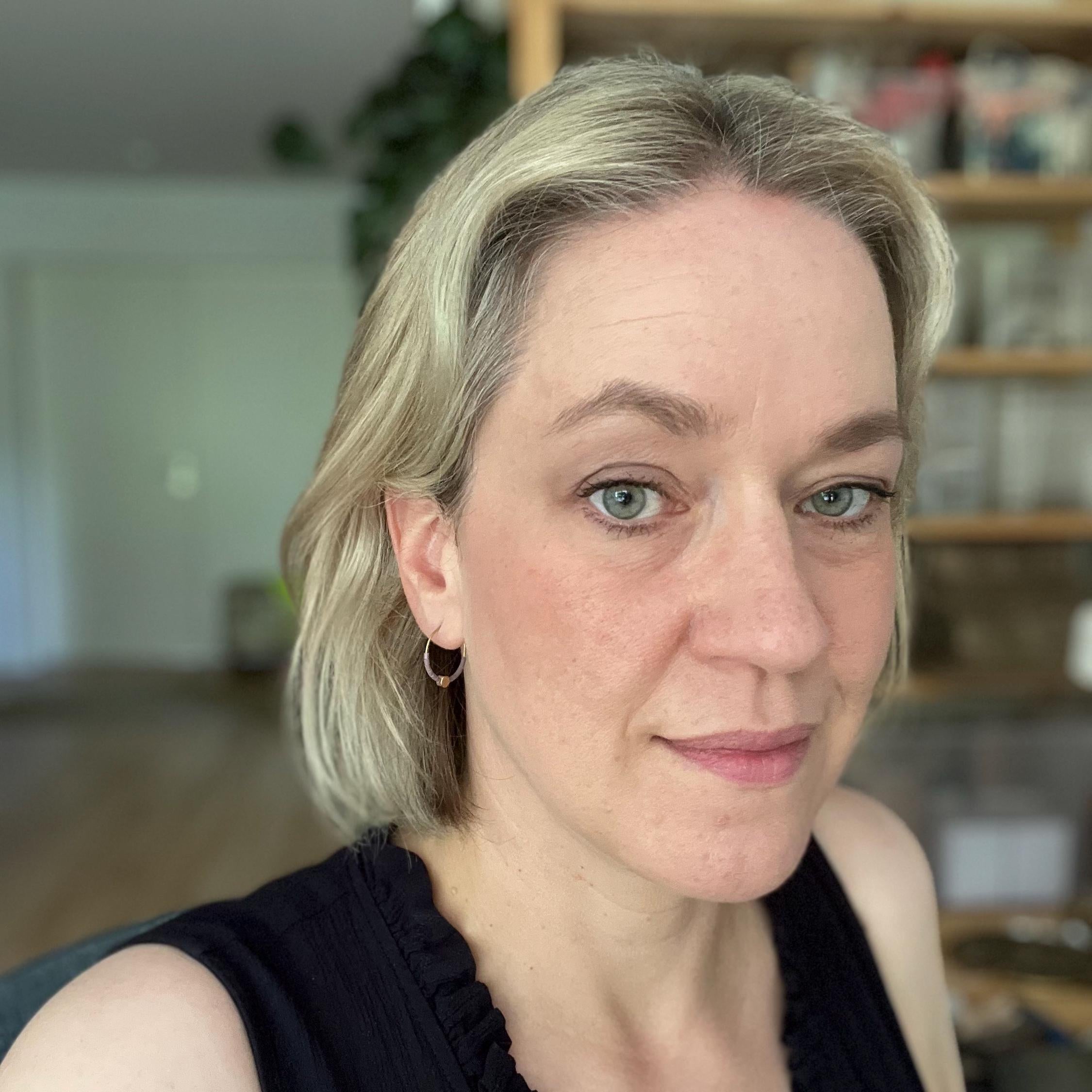 Minimalist Seed Bead Hoops, Dainty Creole Earrings with Gold Plated Dot Bead